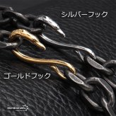 太角チェーン 幅9mm シルバー ゴールド イーグルフック チェーンネックレス フェザーネックレス チェーン 燻 太角チェーンセット 太め 全てステンレス素材！