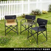 チェア 椅子 ミドルディレクター 単品販売 STF-CMD ガーデン キャンプ アウトドア 折りたたみ アルミフレーム コンパクト インテリア 持ち運び 肘掛け クッション付き ハンギングテープ付 収納 1人用