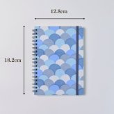 【送料無料】京都の手染め和紙 文具3点セット B6リングノート・ペンケース・レターケース 幸せの文様 日本製｜箱入り・のし・メッセージカード無料｜就職祝い 退職 誕生日 文房具 プレゼント Fuwa Market
