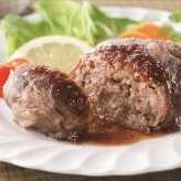 送料無料 北海道産地直送 肉の山本 北海道霜降りハンバーグ4個セットおろしソース付  ※ご注文後約7～10日前後での発送となります。沖縄・離島へは別途配送料が発生いたします お取り寄せグルメ スイーツ