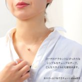 ゴールド ネックレス ハワイアンジュエリー ネックレス ゴールド ピンクゴールド ネックレス スクロールチューブ Lサイズ 14K K14ピンクゴールド K10 10Kあずきチェーン太0.7mm ギフトラッピング可能 BY THE SEA バイザシー プレゼント ハロウィン 【品番：CG-GP126R】