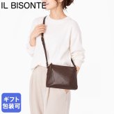 イルビゾンテ IL BISONTE ショルダーバッグ クロスボディバッグ レディース ダークブラウン BCR416PV0001BW620 送別会 誕生日 お中元 結婚祝い 結婚式 高級 父の日 母の日 ホワイトデー