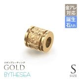 金属アレルギー対応 ペアペンダントトップ ハワイアンジュエリー 純チタン ゴールドカラー ペアペンダントトップ 誕生石 チューブ Sサイズ Lサイズ チェーン別売り イオンプレーティング カップル プレゼント ハロウィン 【品番：TIP401SLP-Y】