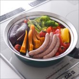 IH対応よせしゃぶ鍋26cm(蒸し器付き) オール熱源 蒸し料理 ヘルシー 多機能 ステンレス 家族 大容量 送料無料