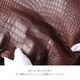 スモールクロコ トートバッグ メンズ A4収納 本革 ポロサス マット加工 両面センター取り 柔らかめ 大容量 ビジネスバッグ 通勤バッグ 肩掛け 大きめハンドル サイドベルト バイカラー ノーブランド AF4 (06002015r)