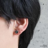 シルバー925 太極図ピアス 陰陽モチーフ スタッドピアス メンズ レディース ユニセックス アクセサリー 中華風 オリエンタル 個性的 小ぶり 円形 丸型 耳飾り カジュアル モード シンプル ワンポイント 普段使い 片耳用 1点