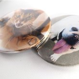 ペット 写真入り 缶バッジ 56mm｜うちの子 オリジナル グッズ【送料無料】