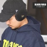 イヤーマフ 防寒 メンズ NEWERA ニューエラ 耳当て レディース イヤーマフラー イヤーウォーマー 耳カバー 防風 ファー フリース コンパクト 折りたたみ 持ち運び 黒 ブラック ワンポイント ロゴ シンプル ブランド かっこいい 大人 通勤 通学 男の子 女の子 高校生