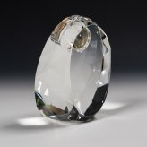  結婚祝 周記念 誕生祝 退職祝 長寿記念 クリスタル時計 DT-23 中サイズ サンド加工金時計 名入れ無料