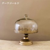 送料無料 ディスプレイドーム スタンド SA886601B トレー フレンチアイアン 秋月貿易 ディスプレイ ガラス ドーム アンティーク調 アクセサリー ドライフラワー 展示 台座