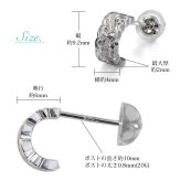 ハワイアンジュエリー フープピアス 誕生石 カットアウト Sサイズ 片耳 一個購入可シルバー925 ロジウムコーティング キャッチ シンプル 20G ゲージ BY THE SEA バイザシー メンズ レディース 誕生日 プレゼント ハロウィン 【品番：SE107】