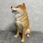 置物 お座りにっこり柴犬 大 グッズ 高さ52.5cm woobia ウービア 大きい 大型 おしゃれ ガーデン インテリア オブジェ 可愛い プレゼント 北欧 玄関 雑貨 動物 モダン 庭 ギフト 屋外 家 リアル 玄関先 ガーデンオーナメント ガーデニング 犬 いぬ 柴