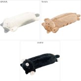 へそてんふれんず ペンポーチ 定形外 送料無料 ペンケース ポーチ ぬいぐるみ へそ天 コスメポーチ ネコ 筆箱 猫 黒猫 茶トラ ハチワレ ねこ ぬいぐるみペンケース ぬいぐるみポーチ 肉球 小物入れ 雑貨 学校 職場 筆記用具 文房具 新入学 かわいい ギフト はちわれ