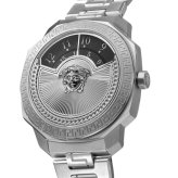 ヴェルサーチェ 腕時計 メンズ レディース ブラック シルバー 38mm VERSACE DYLOS ディロス スイス製 ユニセックス メンズ腕時計 高級 ブランド おしゃれ プレゼント ギフト 成人 卒業 入学