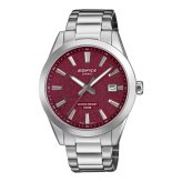 カシオ エディフィス 腕時計 メンズ レッド シルバー CASIO EDIFICE 海外モデル 40mm 100m防水 ステンレス メタル 日付 カレンダー スポーツ 車 モータースポーツ おしゃれ プレゼント ギフト 成人 卒業 入学