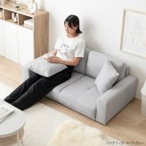 ソファ 座椅子 ー 2人掛け 二人掛け 2P ロー フロア こたつ 低い 一人暮らし コンパクト 省スペース 幅130 I字型 sofa リビング レザー コーデュロイ ファブリック クッション付き ロータイプ
