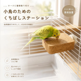 小鳥 かじかじステージ コルク ステージ 止まり木 ケージ用 小鳥用 バードステージ 天然コルク かじり木 足場 休憩台 インコ 文鳥 オウム 鳥用品 Mサイズ Lサイズ
