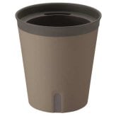 リッチェル ミエルノPlus ポット 13型N ダークブラウン 80個入 底面給水 鉢植え 観葉植物 室内 おしゃれ 園芸 プランター 水やり簡単 自動給水 植木鉢 まとめ買い