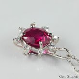 上質 ルビー 1.121ct ダイヤモンド 0.11ct ネックレス ペンダント プラチナ Pt900 850 ルビーネックレス 一粒 レディース シンプル 可愛い 赤 レッド  Drops