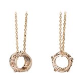 ゴールド ネックレス ハワイアンジュエリー ネックレス ピンクゴールド バレル 樽 ハイビスカス透かし 14k カットあずきチェーン太0.9mm ギフトラッピング可能 彼女 妻 女性 レディース プレゼント ハロウィン 【品番：CG-GP106R-CH123】
