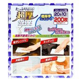 LEC　水の激落ち　超厚フロアウエットシート　SO1354CT　フローリング用　20枚×10パック　アルカリ電解水　日本製　洗剤不使用　超厚シート　#59002　日常清掃　日用消耗品　まとめ買い　ストック