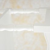 ３段シェルフ かわいい キャビネット かご収納付き チェスト アンティーク風 オープンシェルフ フレンチシリーズ ３段チェスト 輸入家具 木製 ホワイト 白家具 ロココ調 姫系 姫家具 猫足 アンティーク リボン フレンチカントリー