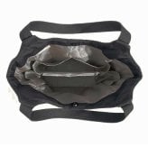 【ROOTOTE】 1331 LT.ラウンド.パルーティ.Quilt-C トートバッグ 小さめ 通勤 仕事 軽量 手持ち 仕切り付き 撥水 レディース おしゃれ プレゼント ブラック