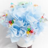キャンディー フラワー アレンジ 送料無料 卒業 卒園 ブーケ ギフト オレンジ ピンク 水色 花 造花 誕生日 プレゼント ギフト女性 母 祖母 女友達 退職祝い 上司 還暦祝い 結婚記念日 両親 お祝い 母の日 子供 子供会 贈り物 推し活 推しカラー