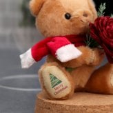 クリスマスプレゼント ガラスドーム 《X'mas限定 クリスマス インテリア 》 クリスマス小物 北欧 雑貨 置物 卓上 飾り 彼女 女性 母 友達 娘 可愛い おしゃれ ドライフラワー クリスマスグッズ 装飾 ナチュラル 花 名入れ テディベア 子供 ぬいぐるみ くま 妻 2026クリスマスガラスドームteteショコラ 8027803