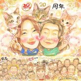 結婚20周年のお祝いに、AIが真似できないぬくもりを描きます。 贈り物 結婚記念日 似顔絵 名入れ 手描き プレゼント ギフト 結婚20周年 周年記念 記念 お祝い 家族 夫婦 ご両親 下書き確認 修正無料 名入れ そっくり 宝物 親孝行 サプライズ 一生もの 20周年 宝物 記念日 感謝 オーダーメイド キレイ バレンタインデー メモリアルギフト メモリアル 同窓会 大量注文 節目 ホワイトデー