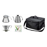ハリオ V60 アウトドアコーヒーベーシックセット ケトル ドリッパー コーヒーサーバー付き ペーパーフィルター【北海道・沖縄県・離島 配送不可】