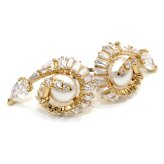 スワロフスキー swarovski ピアス Snake ミックスカット 5698888 スネーク スタッドピアス アクセサリー 巳年 レディース ゴールド+ホワイト 海外正規品