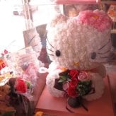 クリスマスプレゼント 彼女 キティ ミニローズ ソープフラワーバラ花束入りギフト ケース付き　