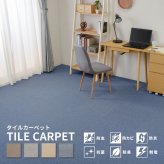 ラグ カーペット タイル パフェ 約50×50cm 1枚入 敷き詰め 防虫 防カビ 抗菌 防臭 防炎 制電 新生活