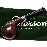 パイプ ピーターソン アラン 411 フィッシュテール スムース パイプ本体 喫煙具 ブラウン ニッケルリング ファセット Peterson アイルランド おしゃれ かっこいい たばこ メンズ 高級 ギフト プレゼント