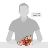 スヌーピー&フレンズ そり 17.5cm クリスマス | ジムショア ピーナッツ グッズ フィギュア 人形 置物 彫刻 Jim Shore 正規輸入品