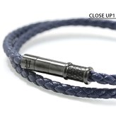ポリス ブレスレット メンズ ブランド POLICE ECHOLOOP 2連  GB0082403 ネイビー アクセサリー