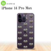 iPhone14 ProMax iPhone14 Pro Max スマホケース 背面ケース ハードケース ハート A グレー 2022年 9月発売 nk-i14pm-016