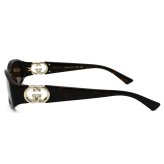 グッチ GUCCI サングラス グローバルフィット アイウェア UVカット レクタンギュラー GG1661S-002 メンズ レディース ユニセックス ハバナ+ブラウン 国内正規品