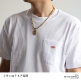 ステンレス マリアネックレス ボールチェーンネックレス ペンダントネックレス ゴールド 18KGP 不思議のメダイ 聖母 重厚感 HIPHOP B系 メンズ 男性 金属アレルギー対応