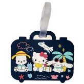 サンリオキャラクターズ ネームタグ トラベル ネイビー スーツケース バッグ 目印 ラゲッジタグ キャラクター グッズ 旅行用品 トラベルアクセサリー 荷物タグ かわいい サンリオ正規ライセンス品