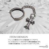シルバー925 クロスピアス チェーンピアス ドロップピアス フープピアス シルバー ストーン キラキラ 小ぶり 十字架 片耳1点 メンズ 男性 金属アレルギー対応 イヤリング
