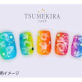 ネイルシール 海月 くらげ クラゲ ジェルネイル ネイルアート TSUMEKIRA ツメキラ NM-KRG-101 貼るだけ セルフネイル マニキュア デコレーション 幻想的 海 マリンデザイン ネイルパーツ