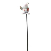 フラワーピック ディズニー 白ウサギ ガーデニング 雑貨 置物 園芸用品 プランター 飾り オーナメント 玄関 花壇 インテリア 可愛い おしゃれ ギフト セトクラフト