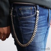 重厚 ウォレットチェーン メンズ 財布 丸 喜平チェーン シルバー ごつめ 幅広 太め クロス 十字架 2クリップ ズボン アメカジ 財布紐 盗難防止 紛失防止 人気 定番 ベストバイ 男性