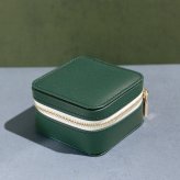 ジュエリー ポーチ グリーン（スクエア）アクセサリーボックス BOX 保管箱 ケース プレゼント Green 収納