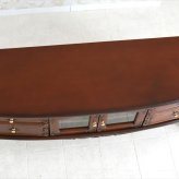 テレビ台 テレビボード 幅135cm アンティーク おしゃれ ローボード 完成品 木製 引き出し 脚付き 収納家具 天然木 彫刻 PALMAアンティークブラウン マホガニーのTVボード135 ヨ 新生活