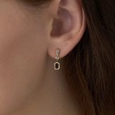 【無料ラッピング】  ヨンドシー 4℃ The Tidal K10イエローゴールド ピアス 片耳用 スモーキークォーツ ホワイトトパーズ ブランド 正規品 新品 ギフト プレゼント 人気 おすすめ 誕生日 記念日 クリスマス 送料無料