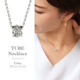 ゴールド ネックレス ハワイアンジュエリー ネックレス ホワイトゴールド バレル 樽 ハイビスカス透かし 14K K14ホワイトゴールド 14k k14カットあずきチェーン太1.4mm ギフトラッピング可能 彼女 妻 女性 レディース プレゼント ハロウィン 【品番：CG-GP106W-CH1020】
