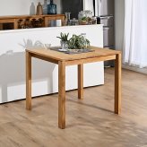 ダイニング家具 ダイニングテーブル 単品 80cm幅 木製 2人用 チーク無垢材 角型 コンパクト コーヒーテーブル 机 インテリア おしゃれ ナチュラル 天然木 北欧 カフェ 食卓 モダン